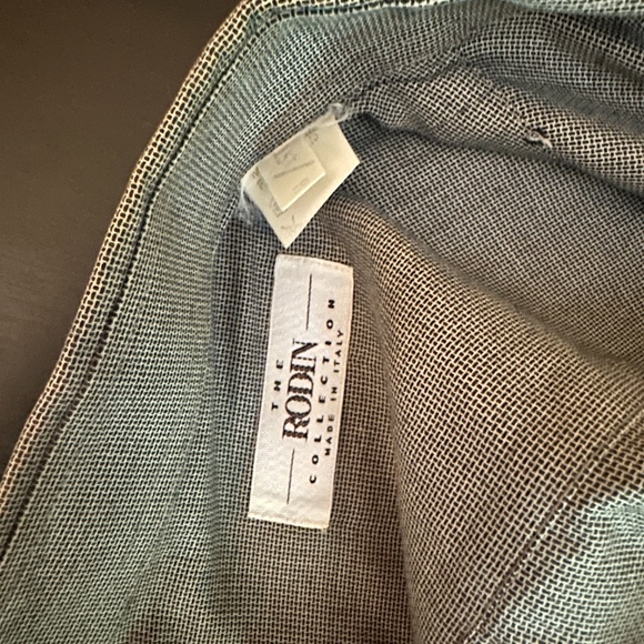 Rodin Collection Microplaid Long Sleeve Shirt 15.5" neck Regular Made in Italy - Picture 4 of 4